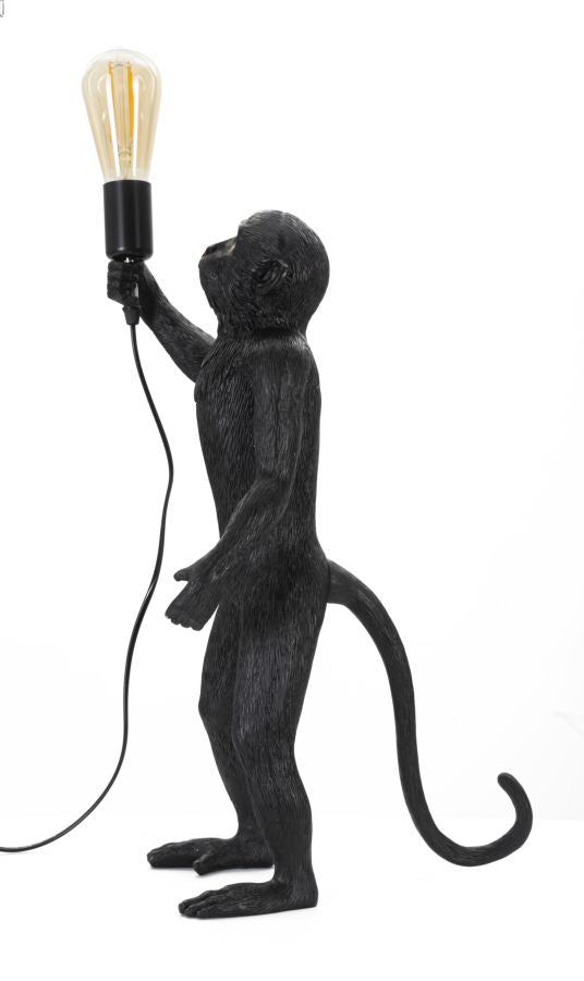 TABLE LAMP MONKEY BLACK CM Ø 26X34X55