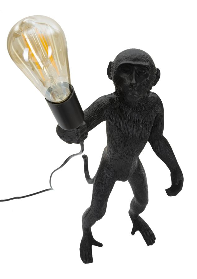 TABLE LAMP MONKEY BLACK CM Ø 26X34X55