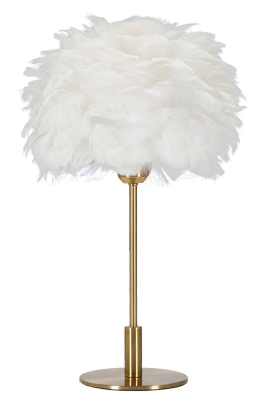 TABLE LAMP BALL FEATHER CM Ø 30X50