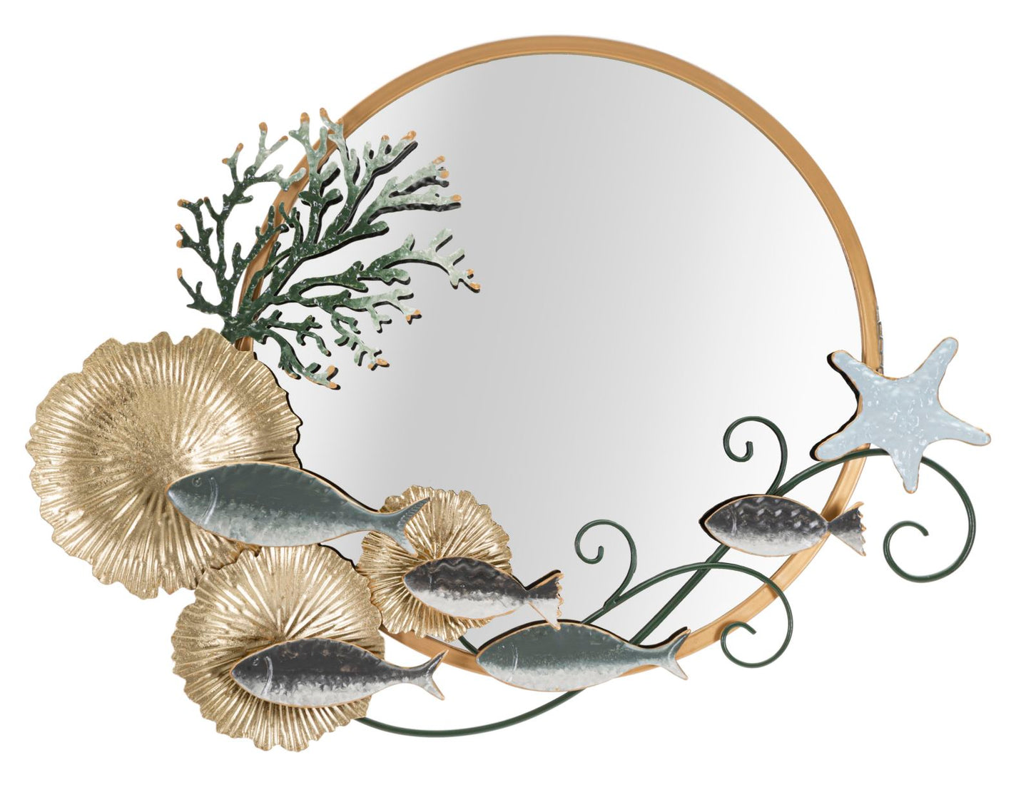 WALL MIRROR FISH CM 88,9X7,6X65,4