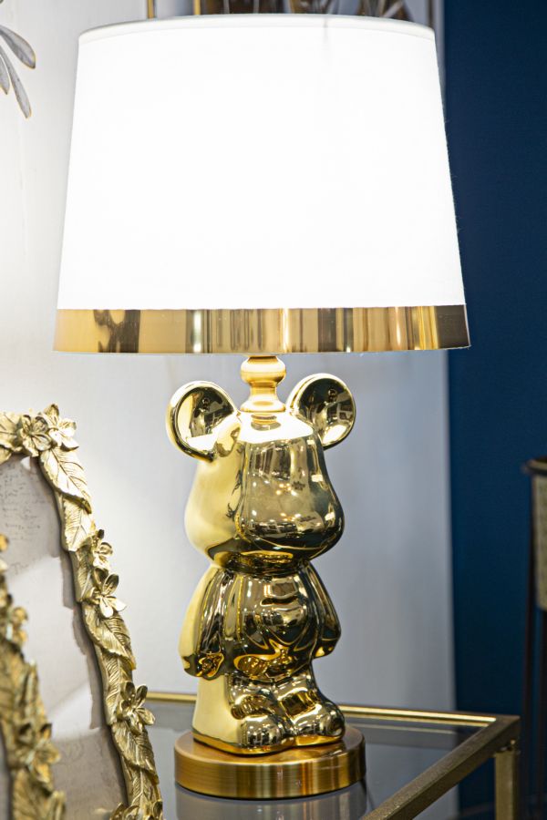 TABLE LAMP BEAR GOLD CM Ø 30X54