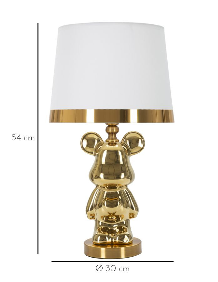 TABLE LAMP BEAR GOLD CM Ø 30X54