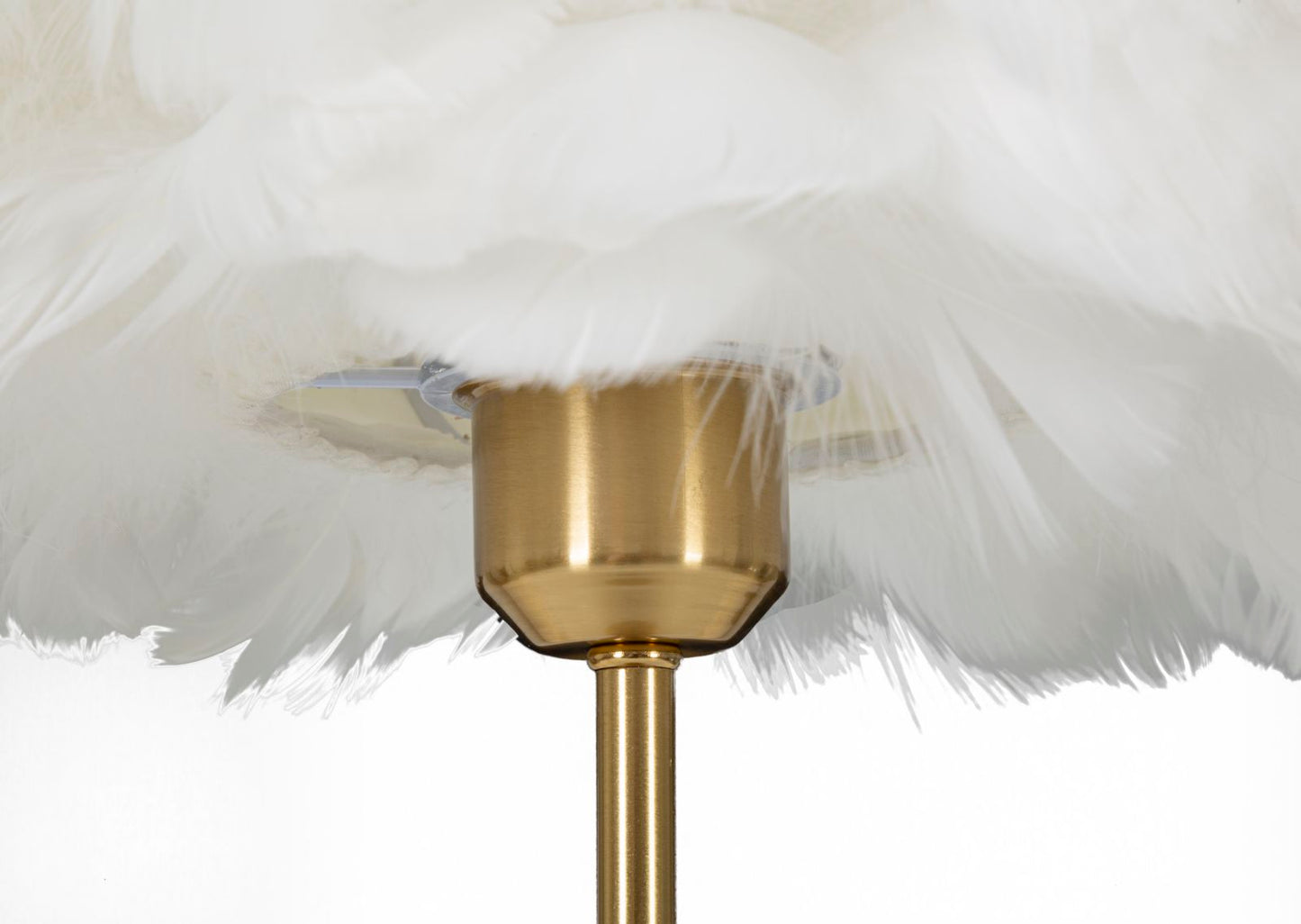 TABLE LAMP BALL FEATHER CM Ø 30X50