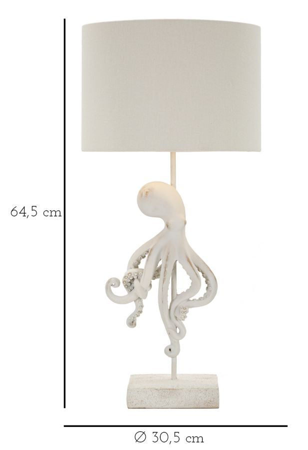 TABLE LAMP OCTOPUS WHITE CM Ø 30,5X64,5