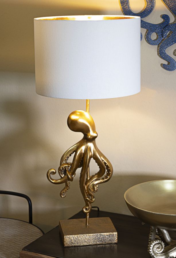 TABLE LAMP OCTOPUS GOLD CM Ø 30,5X64,5