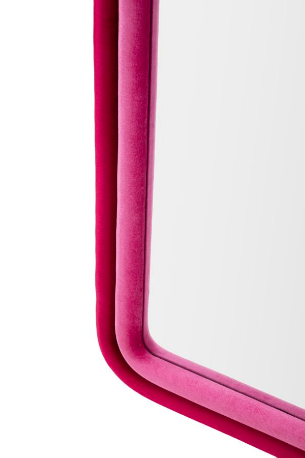 WALL MIRRORO CLOE FUXIA VELVET CM 60X4X160