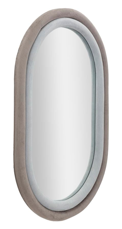 WALL MIRROR ANTONY GREY VELVET CM 60X4X90