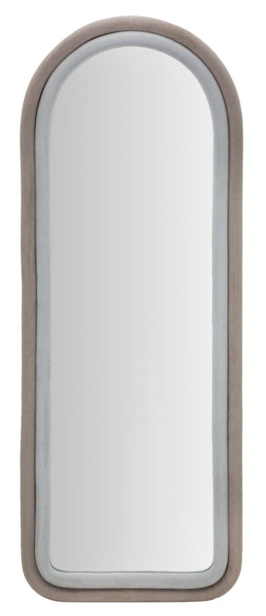 WALL MIRROR CLOE GREY VELVET CM 60X4X160