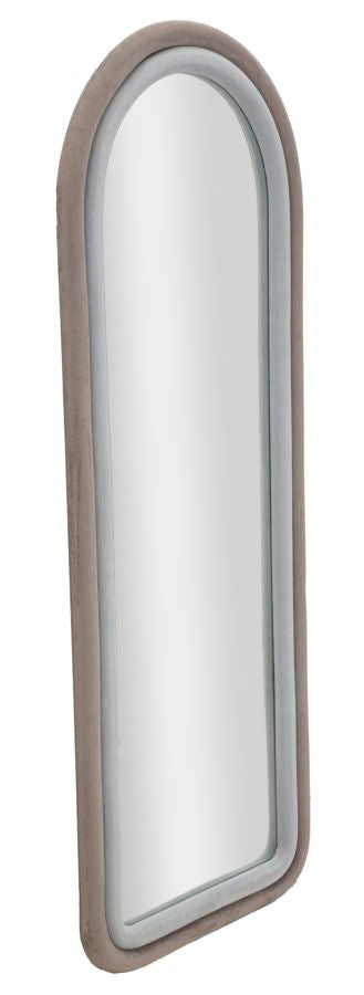 WALL MIRROR CLOE GREY VELVET CM 60X4X160