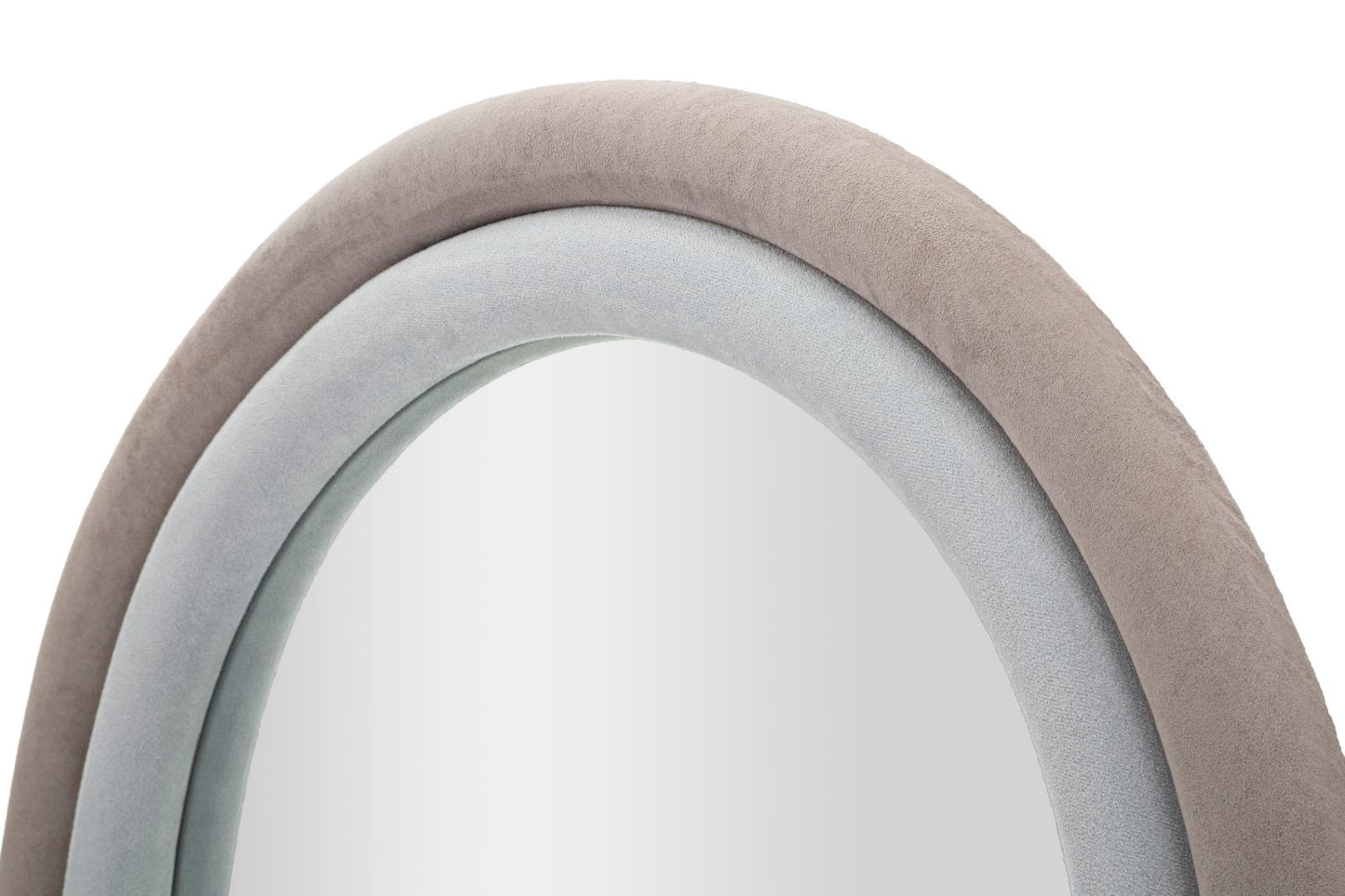 WALL MIRROR CLOE GREY VELVET CM 60X4X160