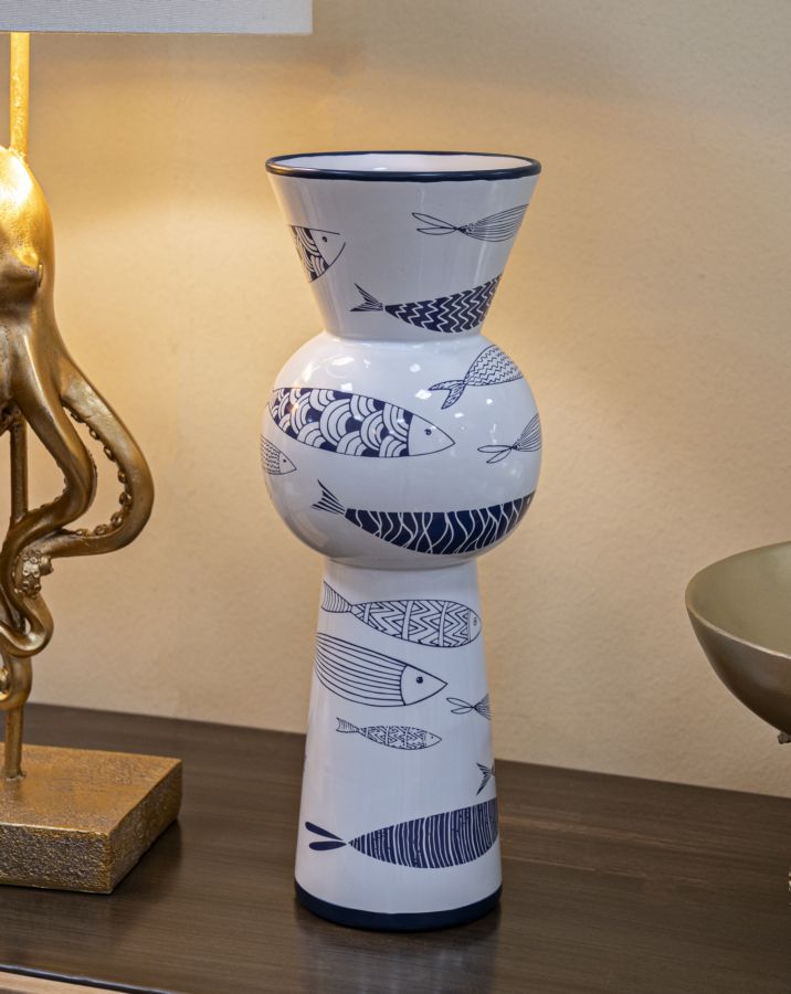 VASE FISH TALL CM Ø 14X38,5