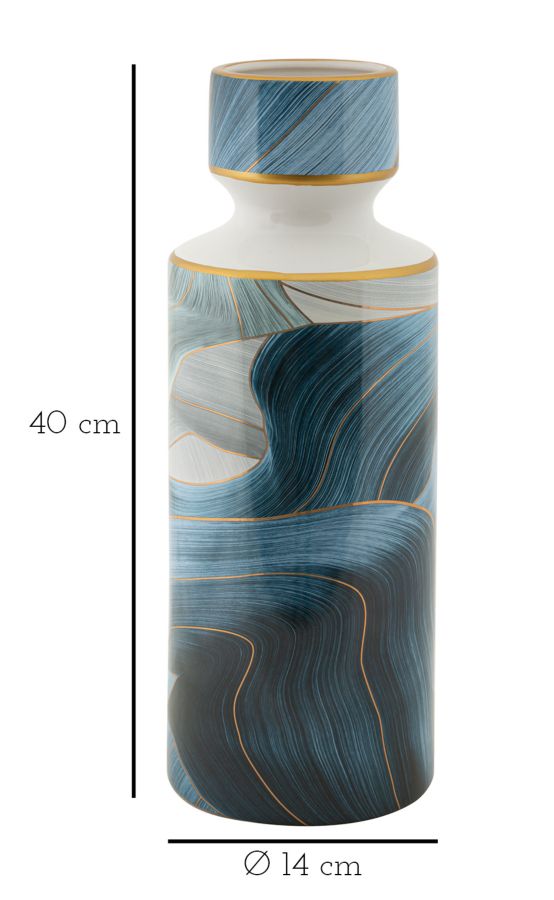 VASE ELEGANT TALL CM Ø 14X40