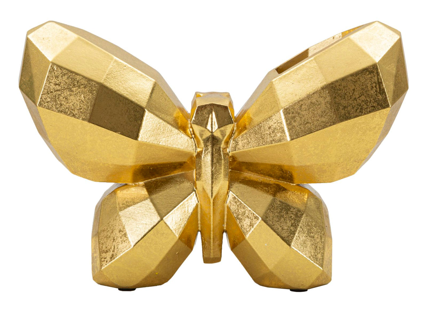 VASE BUTTERFLY GOLD CM 22,5X8X15