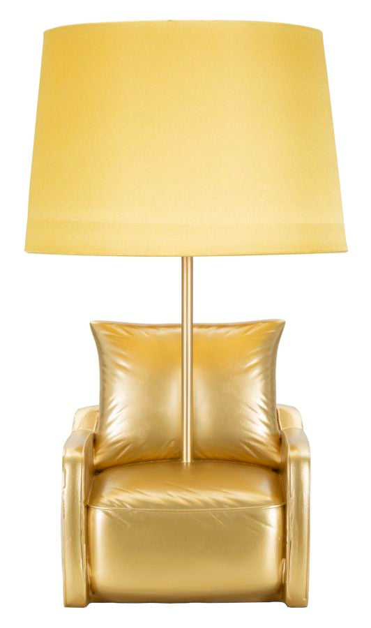 TABLE LAMP MIDCENTURY YELLOW CM Ø 26X46