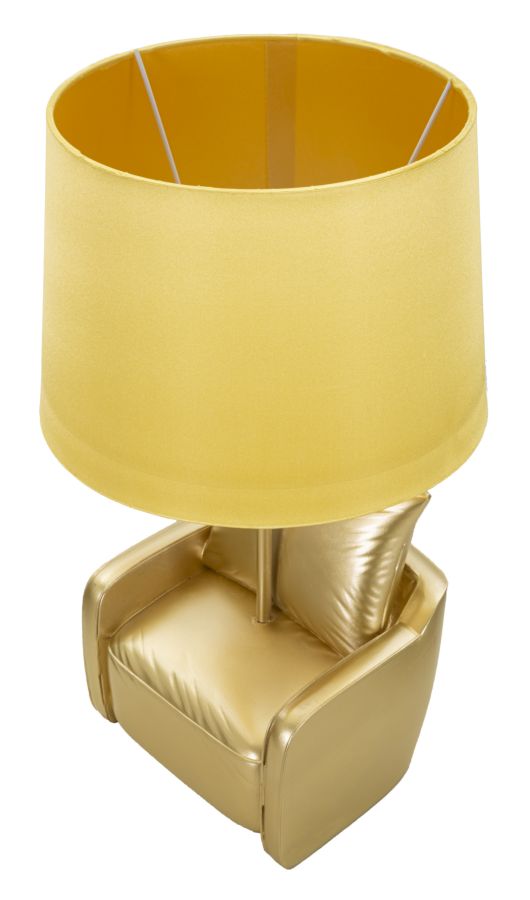 TABLE LAMP MIDCENTURY YELLOW CM Ø 26X46