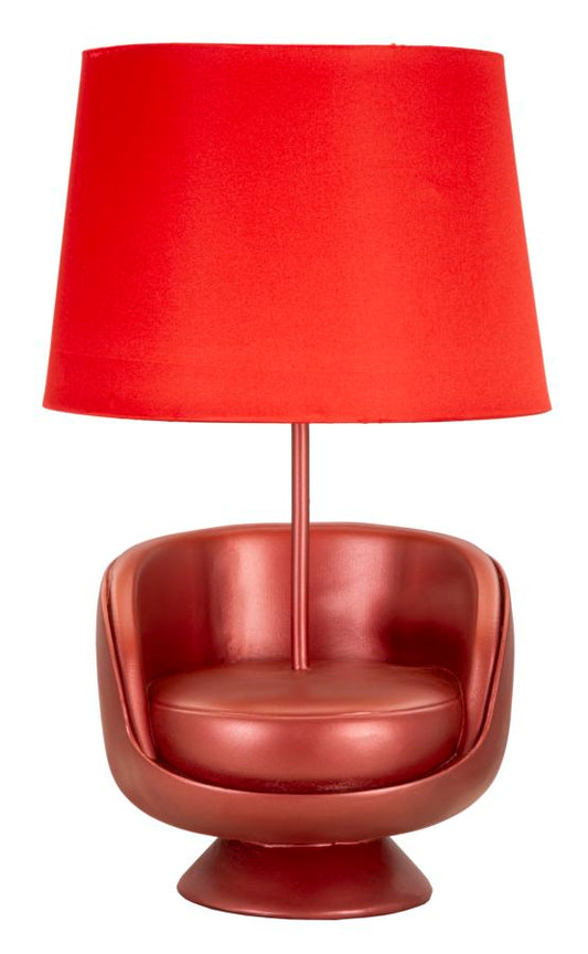 TABLE LAMP MIDCENTURY RED CM Ø 26X43