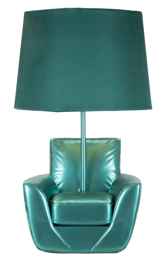 TABLE LAMP MIDCENTURY 
 TURQUOISE CM Ø 26X43