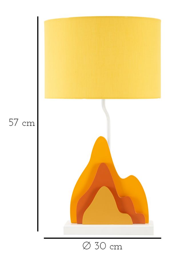 TABLE LAMP COLOR -A- CM 30X57