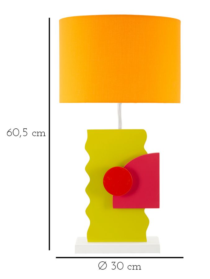 TABLE LAMP COLOR -B- 30X60,5