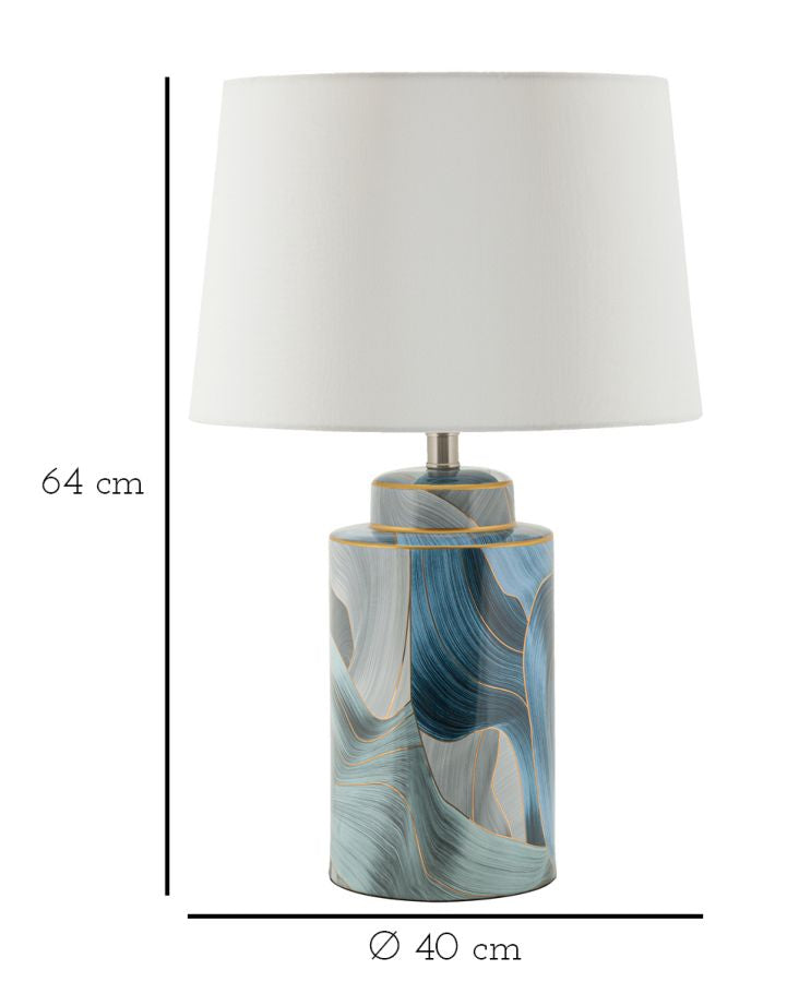 TABLE LAMP CERAMIC ELEGANT CM Ø 40X64