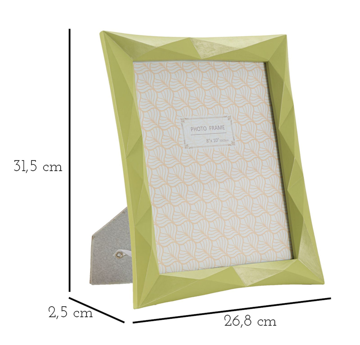 PHOTOFRAME GREENY CM 26,8X2,5X31,5 (INSIDE PHOTO SIZE CM 20X25)