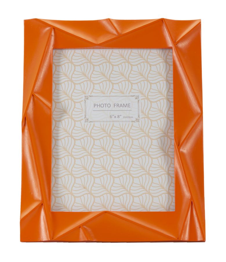 PHOTOFRAME ORANGY CM 20,8X2X26 (INSIDE PHOTO SIZE CM 15X20)