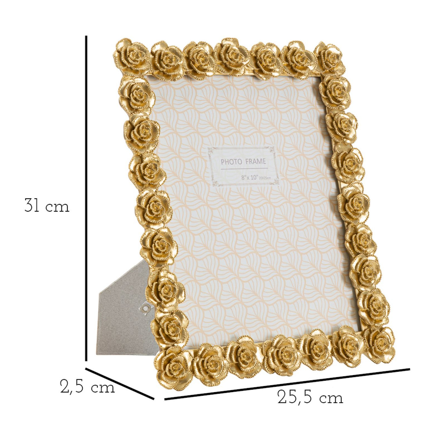 PHOTOFRAME ROSSEN CM 25,5X2,5X31 (INSIDE PHOTO SIZE CM 20X25)