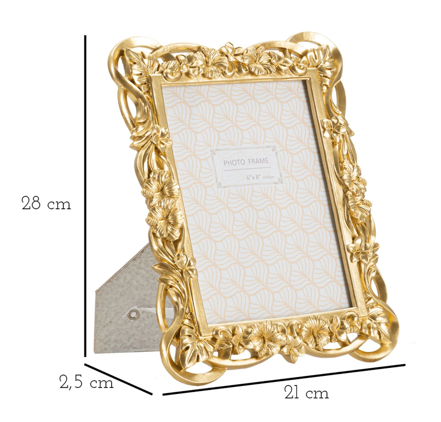 PHOTOFRAME FLOSSY CM 22,5X2,5X28 (INSIDE PHOTO SIZE CM 15X20)