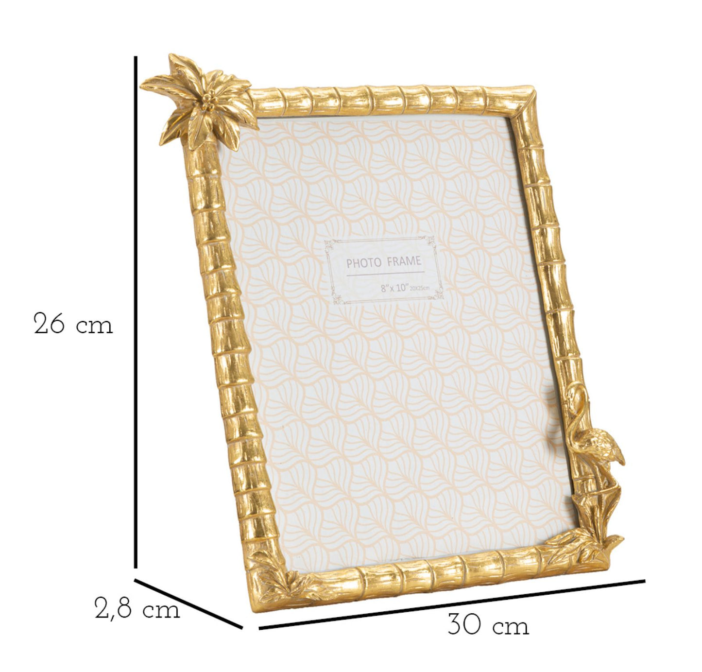 PHOTOFRAME FLAMINGO CM 30X2,8X26 (INSIDE PHOTO SIZE CM 20X25)