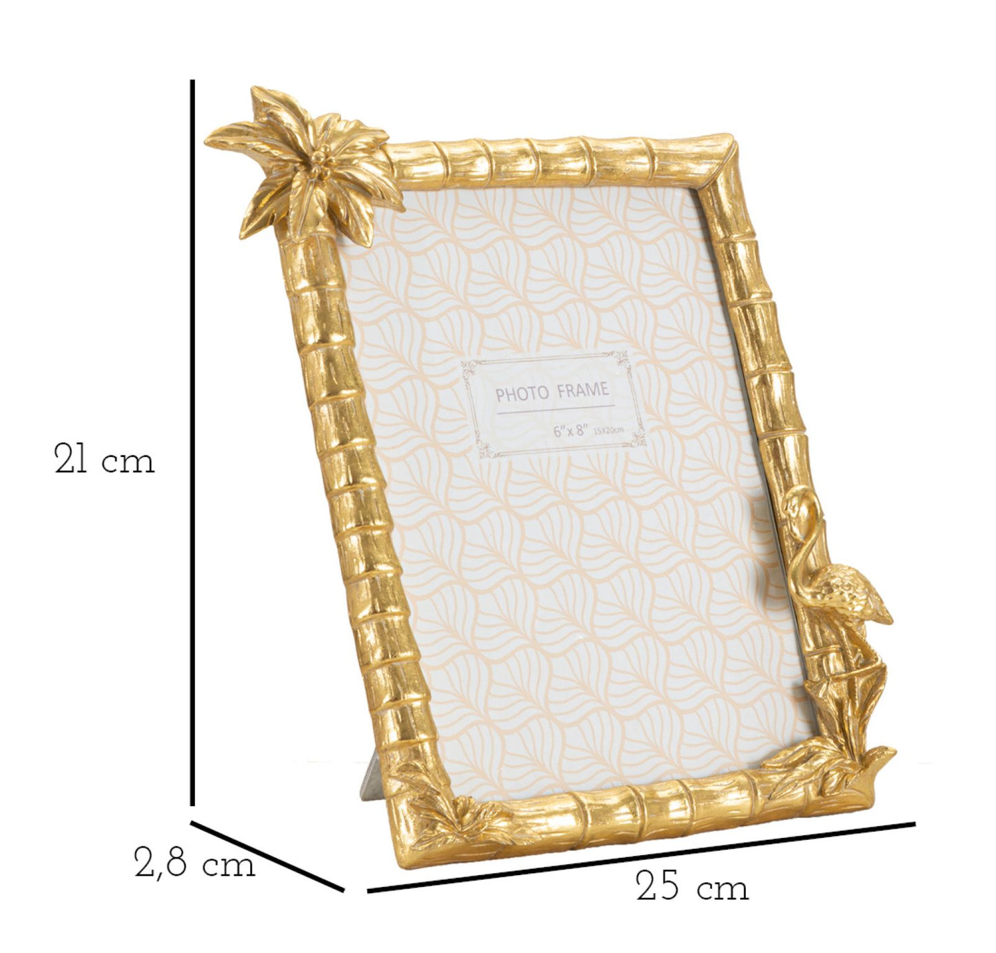 PHOTOFRAME FLAMINGO CM 25X2,8X21 (INSIDE PHOTO SIZE CM 15X20)