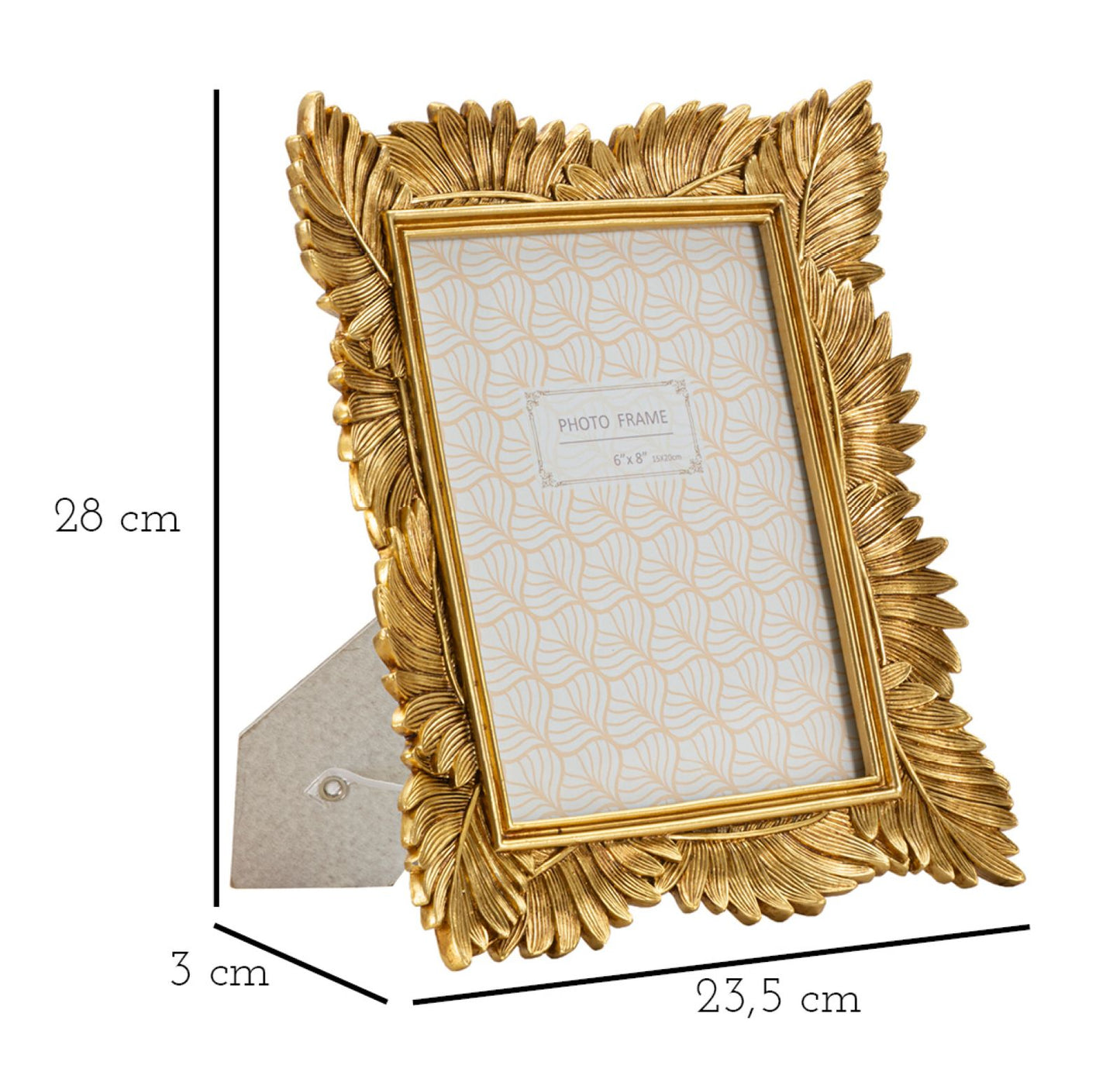 PHOTOFRAME OLLY CM 23,5X3X28 (INSIDE PHOTO SIZE CM 15X20)