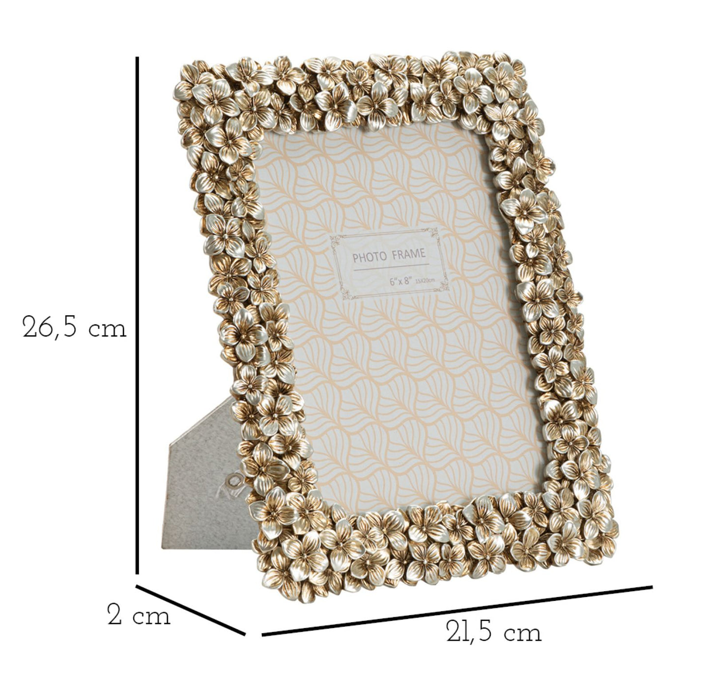 PHOTOFRAME FLOLLY CM 21,5X2X26,5 (INSIDE PHOTO SIZE CM 15X20)