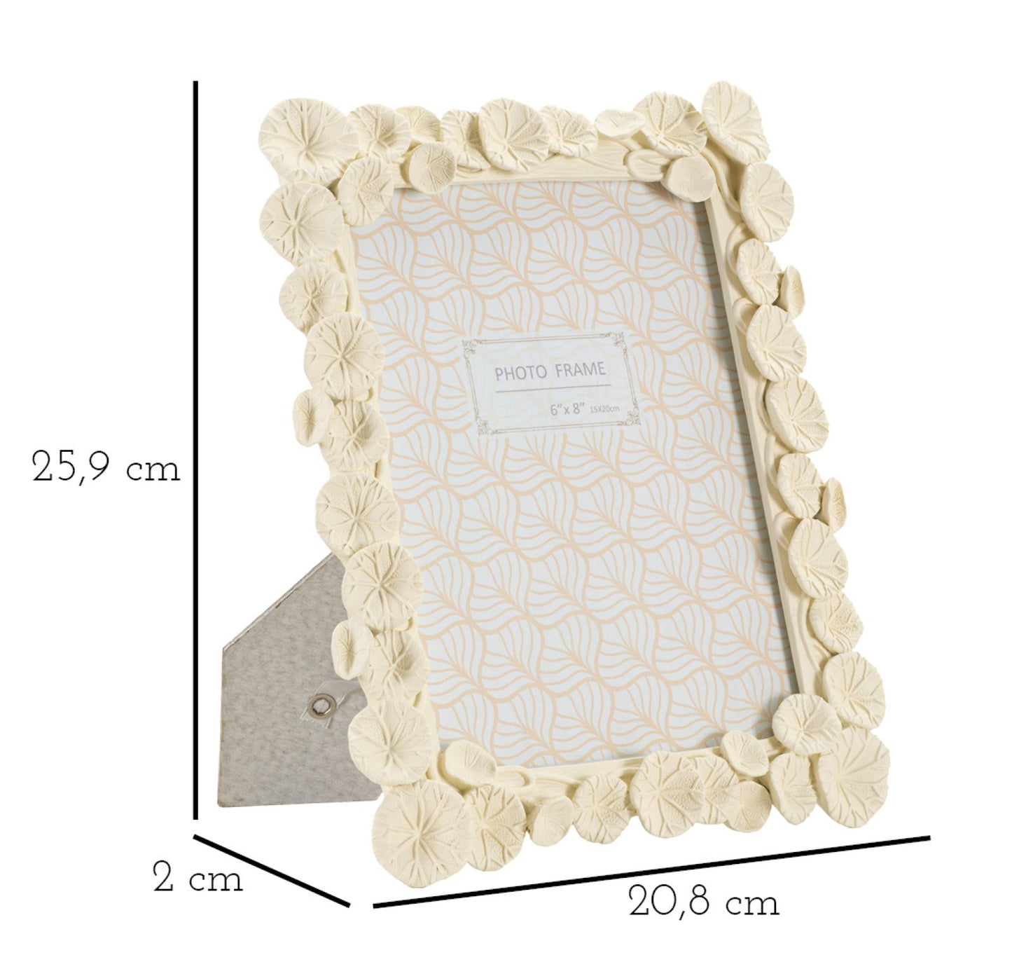 PHOTOFRAME LOTUS CM 20,8X2X25,9 (INSIDE PHOTO SIZE CM 15X20)