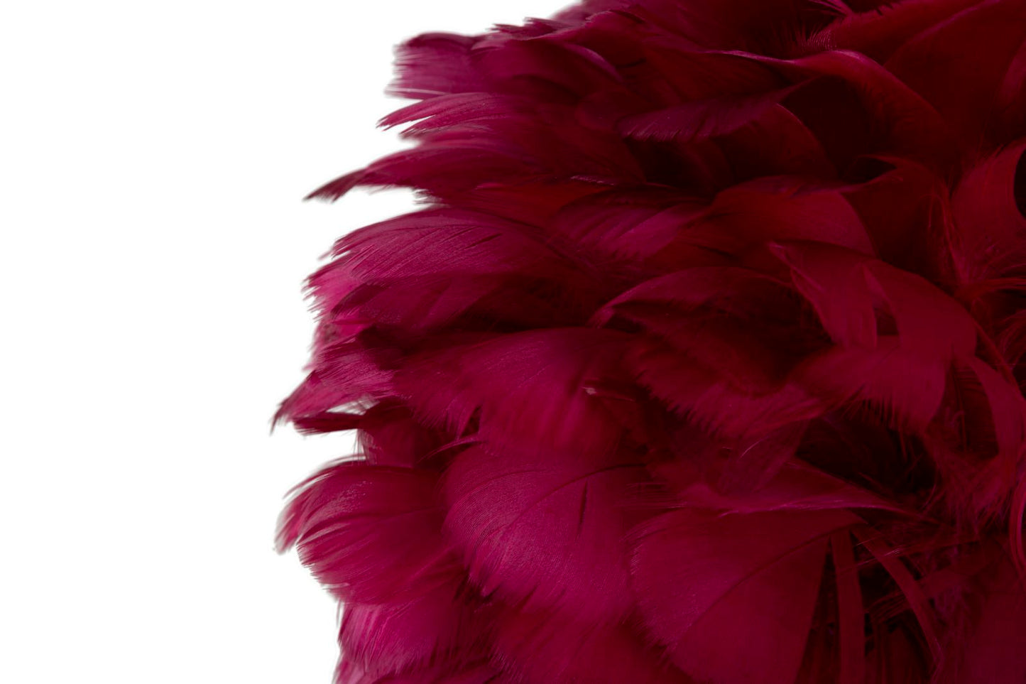 TABLE LAMPBALL FEATHER BORDEAUX CM Ø 30X50