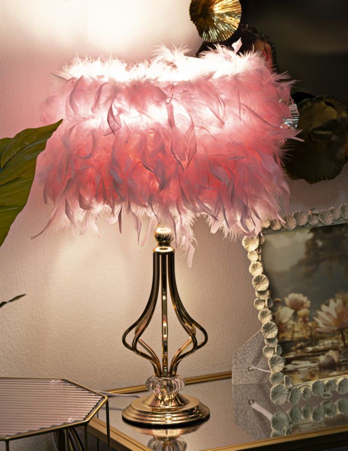 TABLE LAMP TARTY PINK CM Ø 25X54