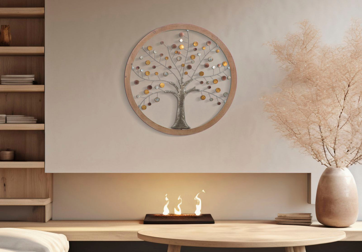 WALL PANEL TREE OF LIFE MIRROR NEW CM Ø 80X2