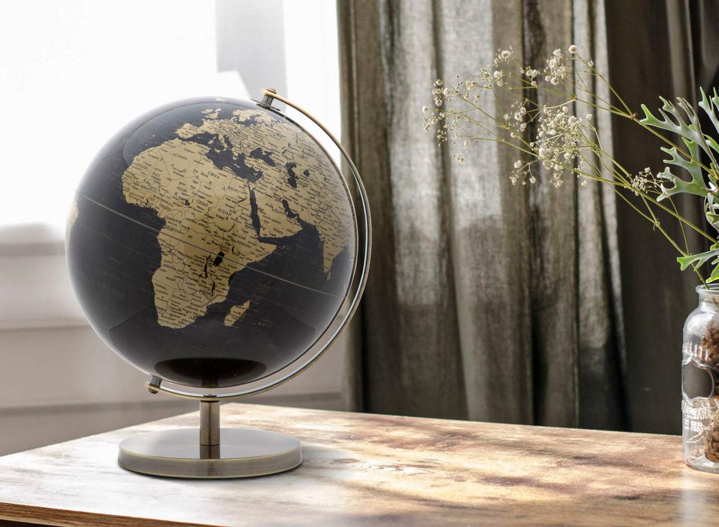 GLOBE BRONZE CM Ø 25X34