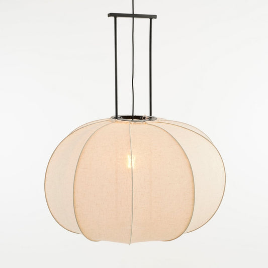 Pego Hanglamp - H94 x Ø83 cm - Linnen - Off White