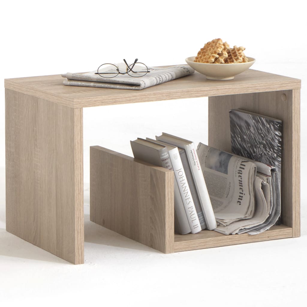 FMD Salontafel 2-in-1 59x36x38 cm eikenkleurig