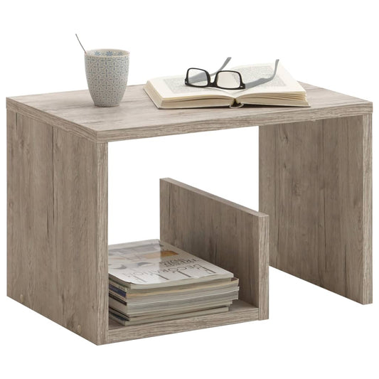 FMD Salontafel 2-in-1 59,1x35,8x37,8 cm zandeikenkleurig