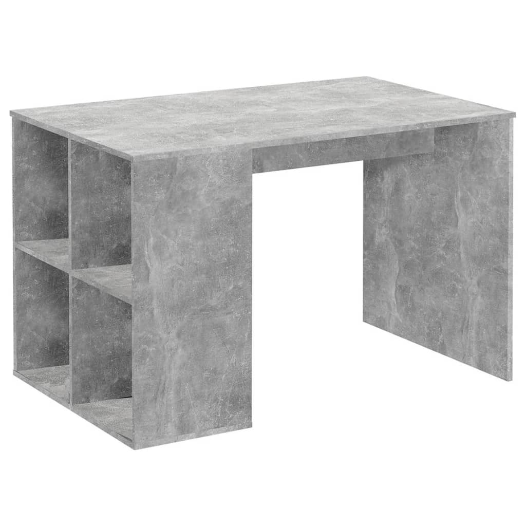 FMD Bureau met zijschappen 117x73x75 cm betonkleurig