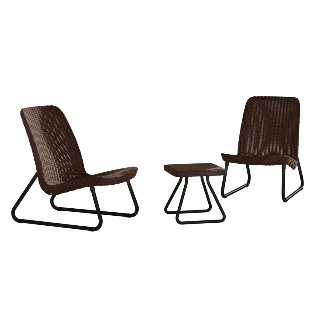 Keter Loungeset Rio cappuccino 3-delig 218157