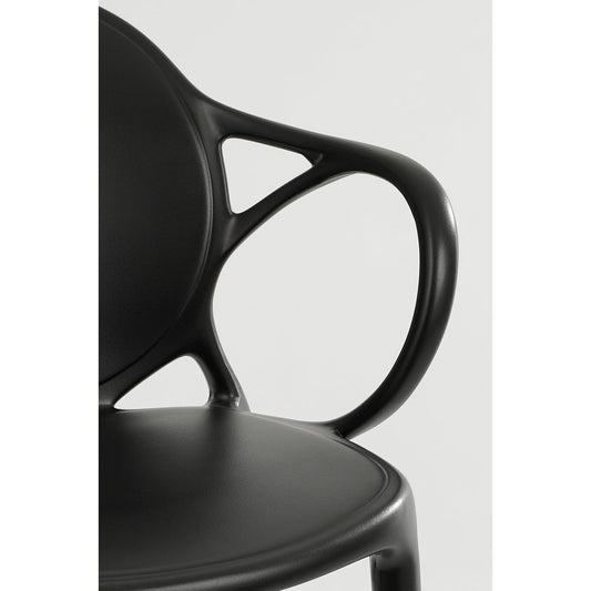 Chair-L56 de jardin Nebraska x B57 x H 80 cm-Polypropylène-Noir