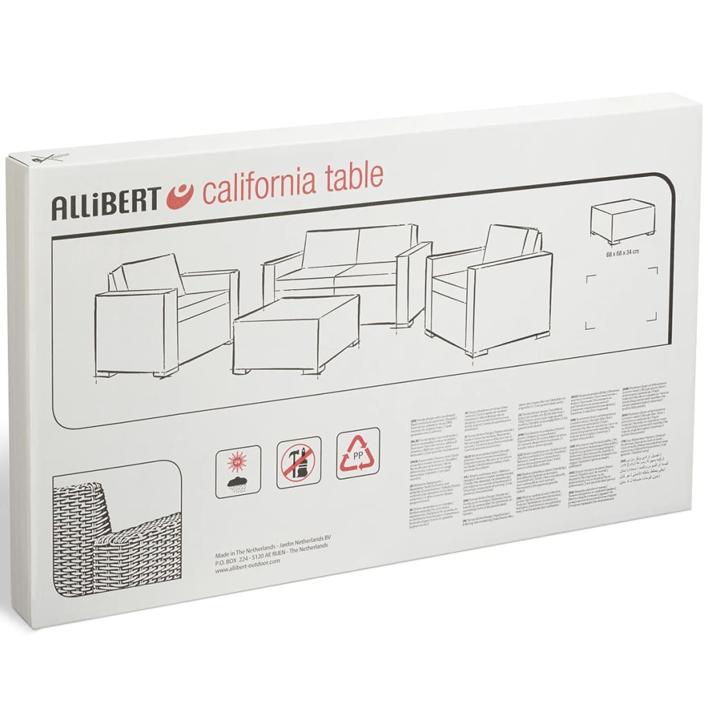 Keter Tuintafel California grafietkleurig 197421