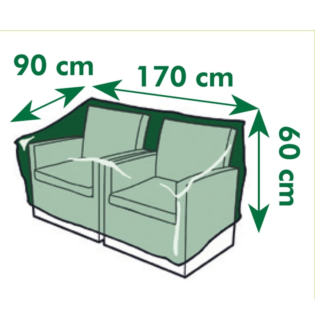 Nature Tuinmeubelhoes voor tweepersoonsligbedden 170x90x60 cm