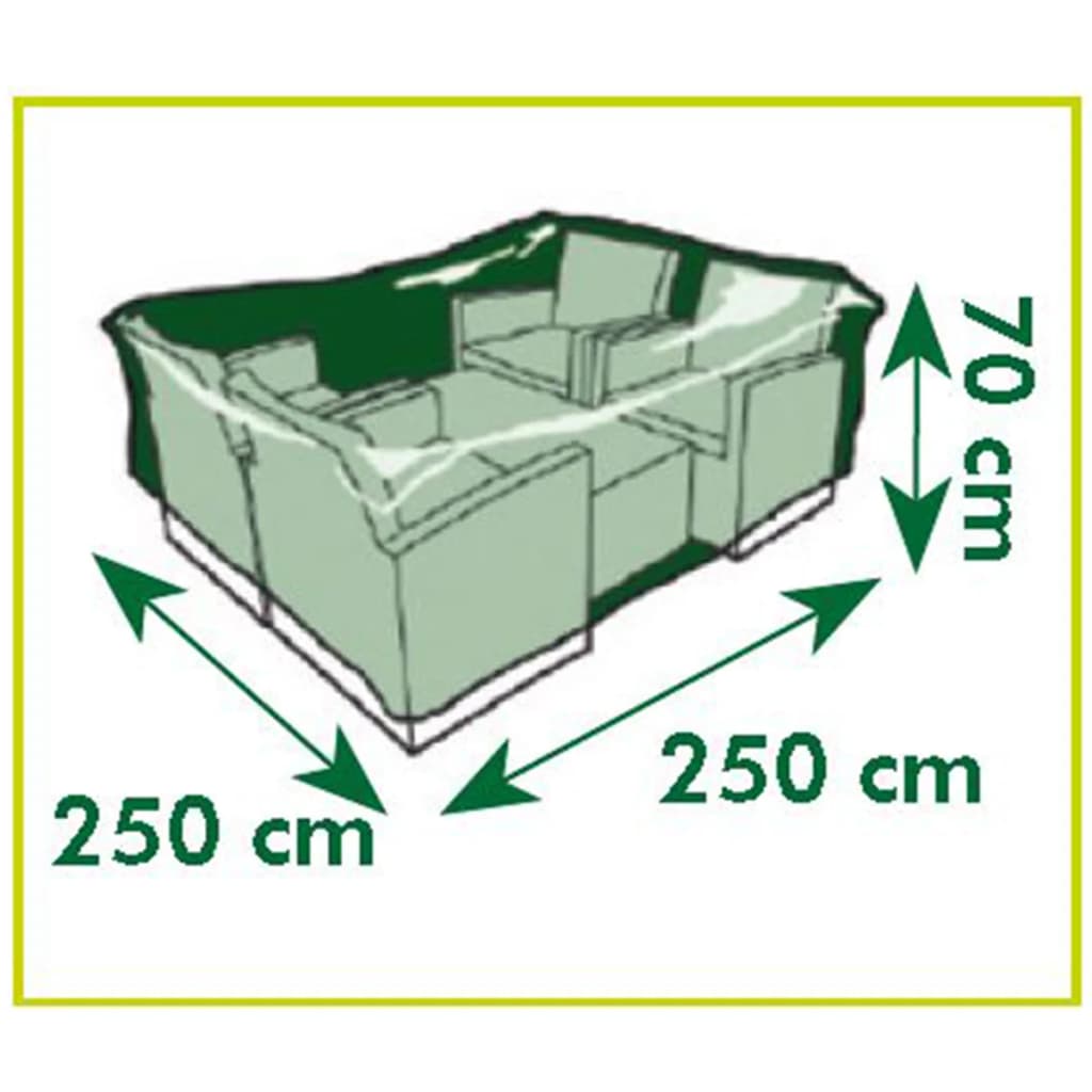 Nature Tuinmeubelhoes voor lage tafel en stoelen 250x250x70 cm