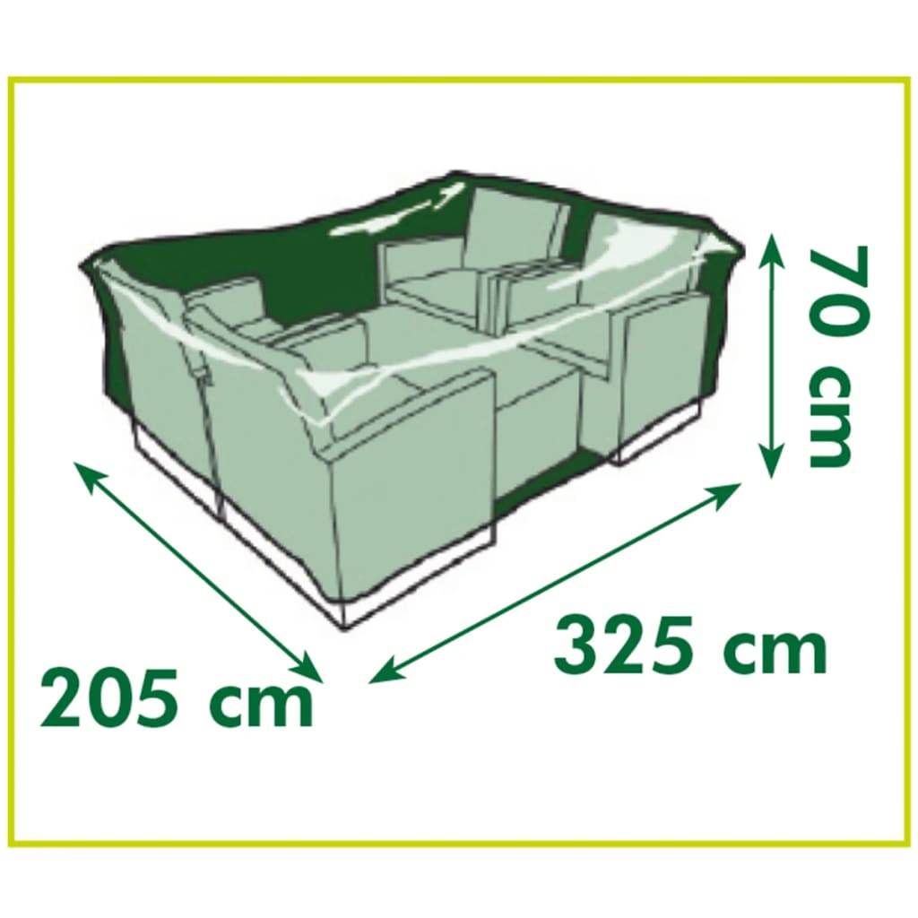 Nature Tuinmeubelhoes voor lage tafel en stoelen 325x205x70 cm