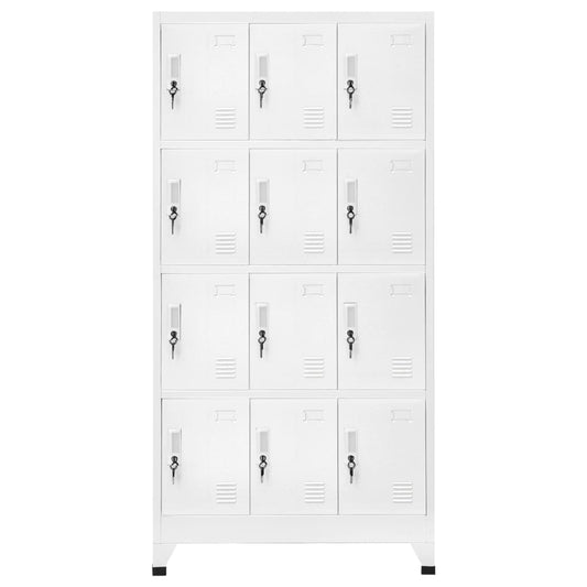 Lockerkast met 12 compartimenten 90x45x180 cm