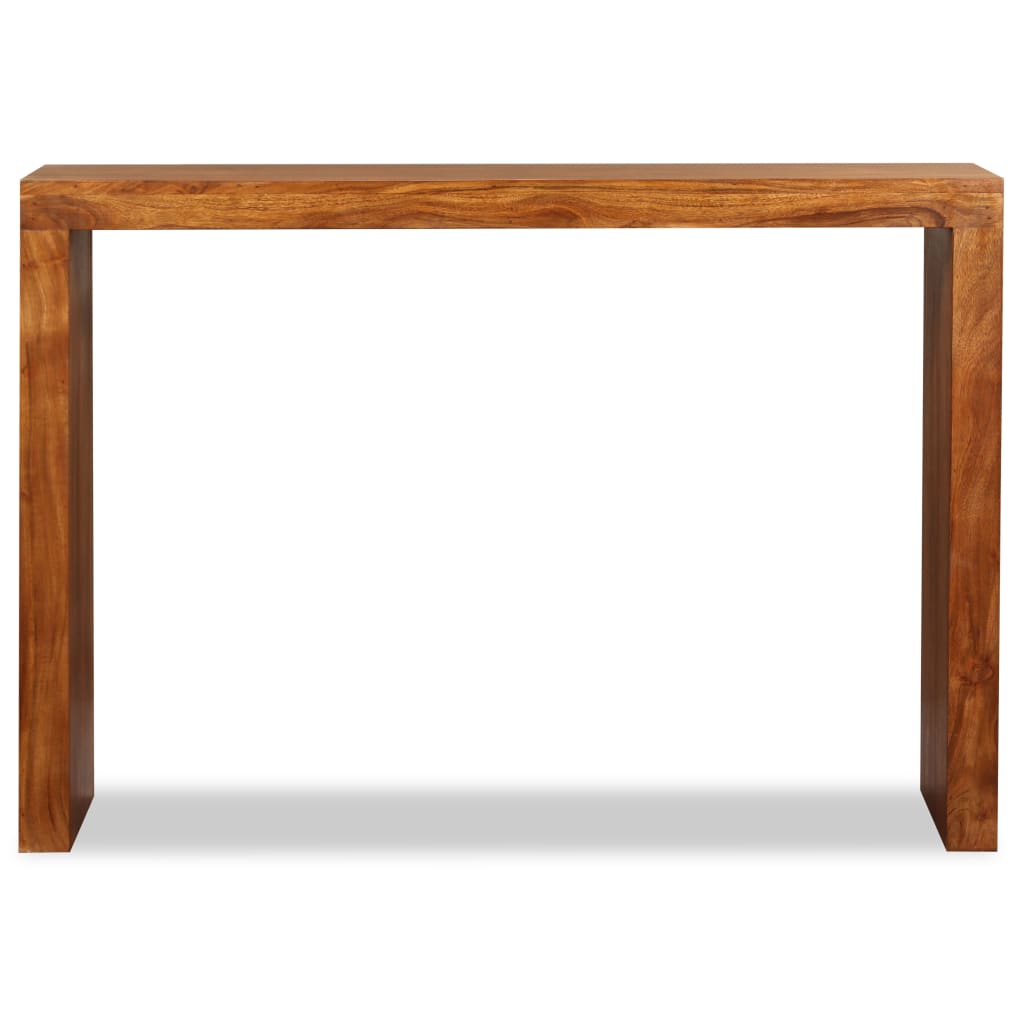 Wandtafel 110x40x76 cm hout met honingkleurige afwerking