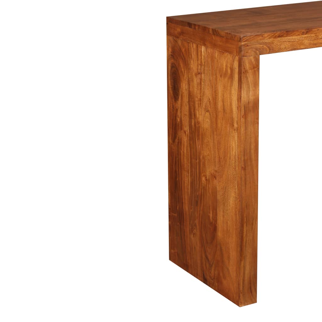 Wandtafel 110x40x76 cm hout met honingkleurige afwerking